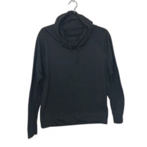 NIKE Sweatshirt Women's Size Small Black Dri-Fit Turtleneck Athletic Running